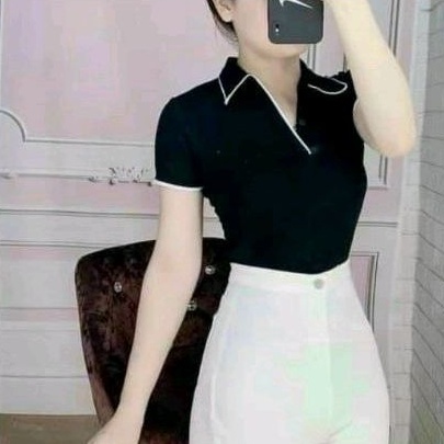 Áo thun cổ trụ chạy viền Cao Cấp Chất lượng