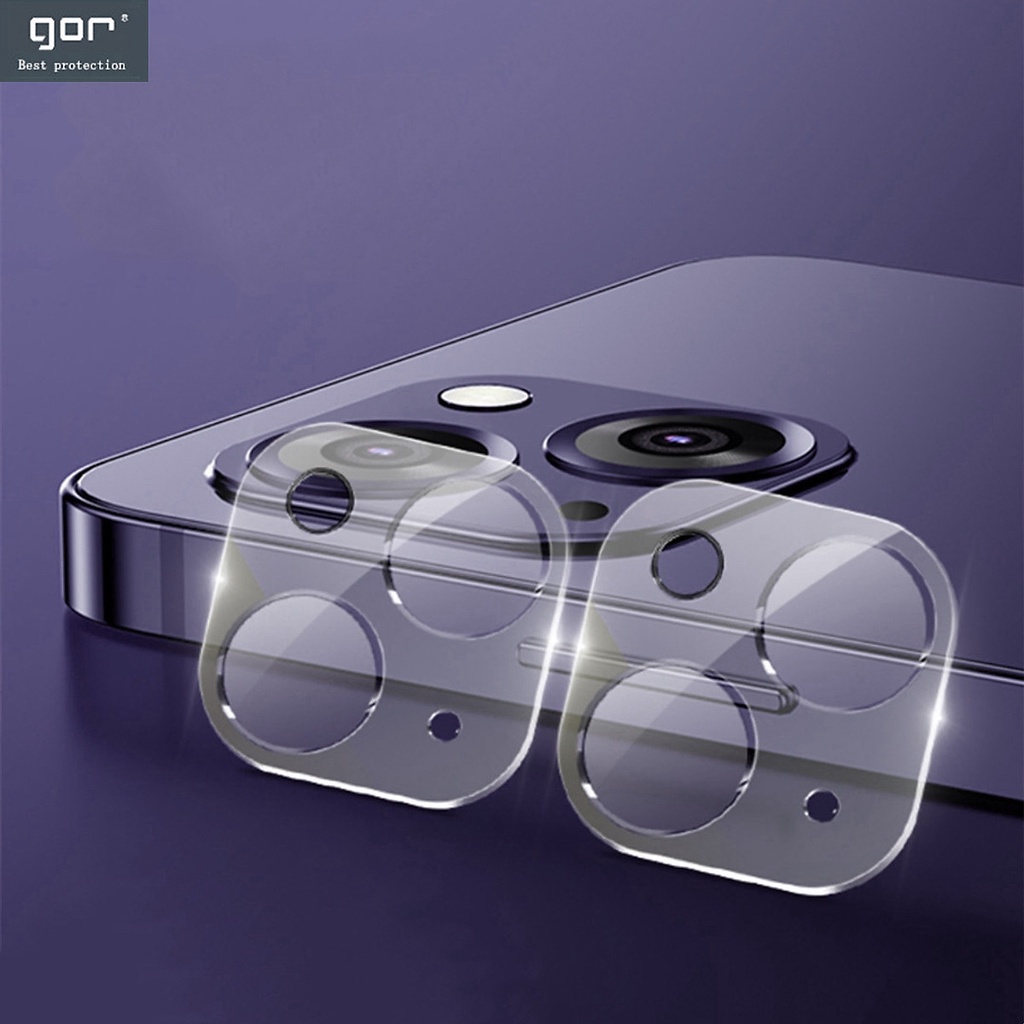 Miếng Dán Kính Cường Lực Camera chống trầy GOR cho iphone 15/ iPhone 14/ 14 plus/ 14 Pro /14 Pro Max