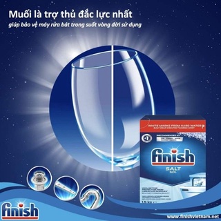 Muối rửa bát finish dùng cho máy rửa bát- hộp 1.2kg