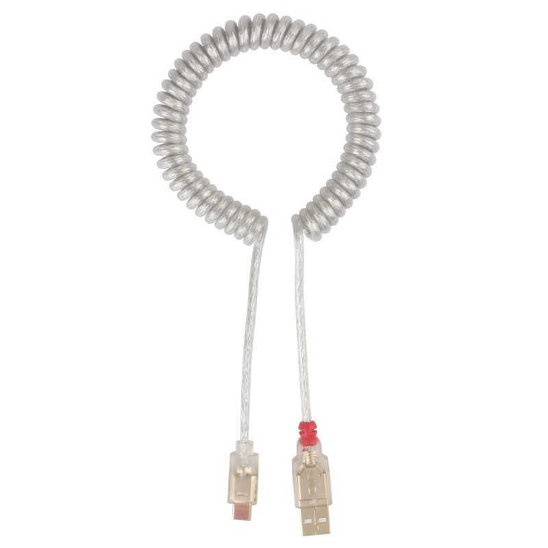 Dây cáp bàn phím xoắn USB Type-C Lindy Coiled Cable
