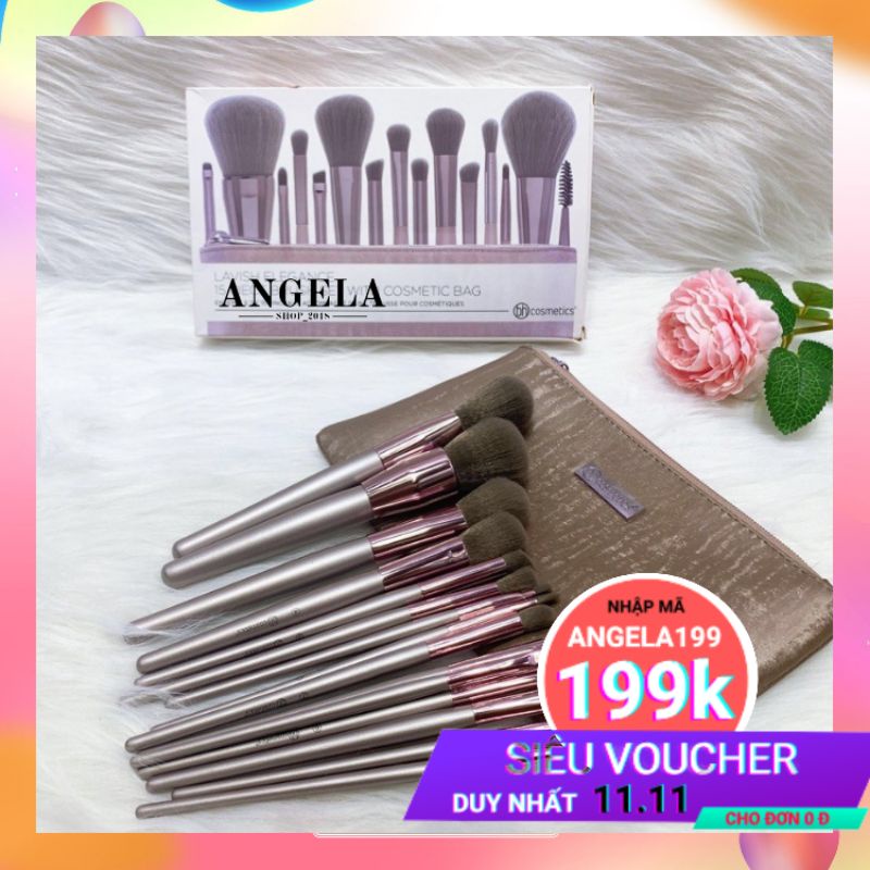 Bộ cọ trang điểm cá nhân BH Cosmetics Lavish Elegance 15 cây (fullbox)