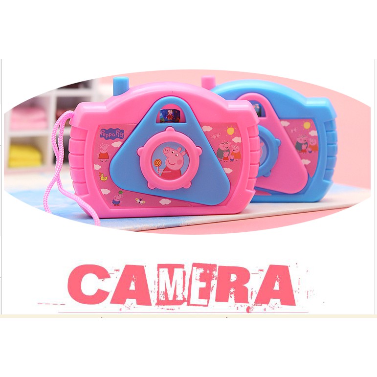 Máy ảnh cho bé không dùng pin hình heo peppa