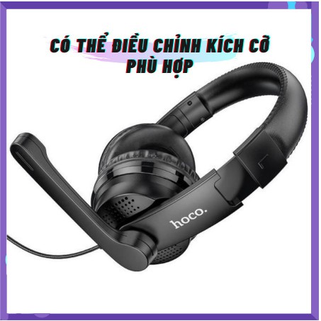 💡💡Tai nghe gaming có dây chụp tai Hoco W103✔️ cực chất, giá cực yêu thương cho tai nghe gaming âm thanh siêu ấm ✔MÀU ĐEN