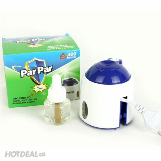 Máy Đuổi Muỗi Parpar Tặng Kèm 1 Lọ Tinh Dầu