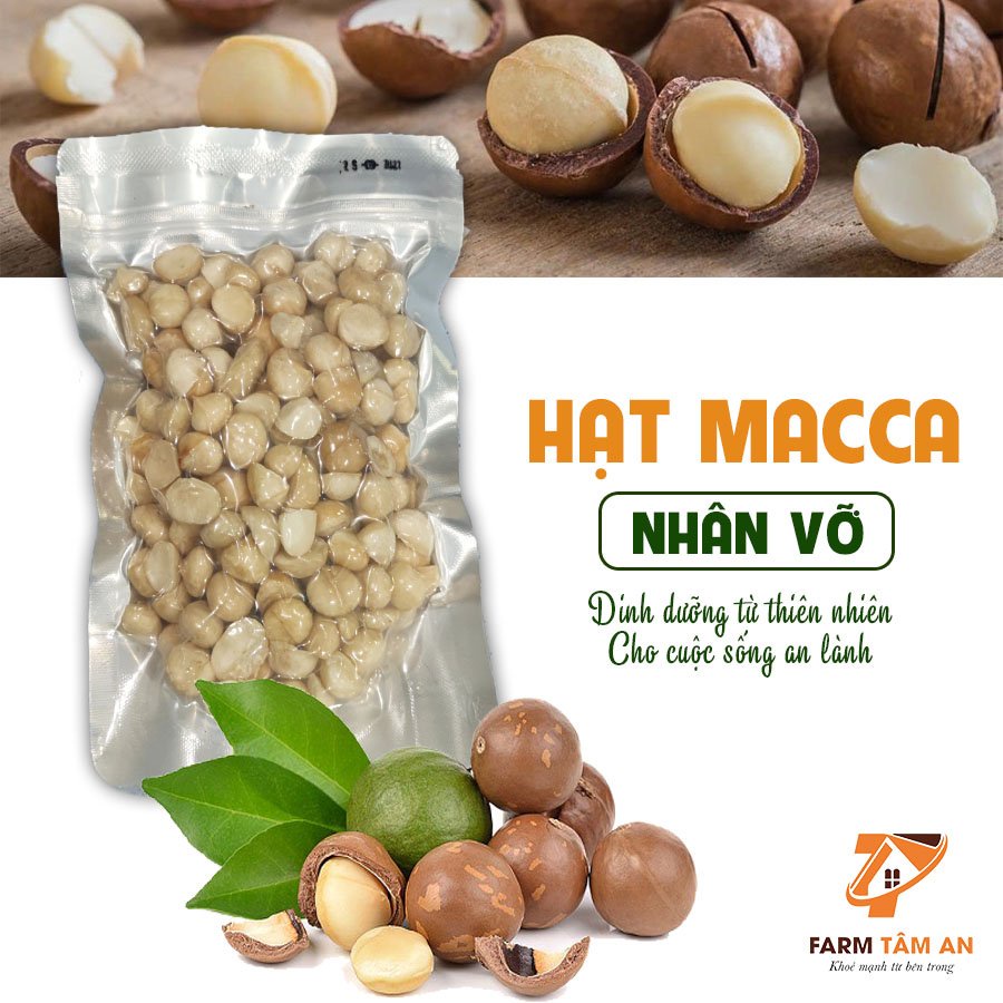 Hạt macca nhân sấy lạnh farm tâm an, hạt mắc ca organic cao cấp - ảnh sản phẩm 3