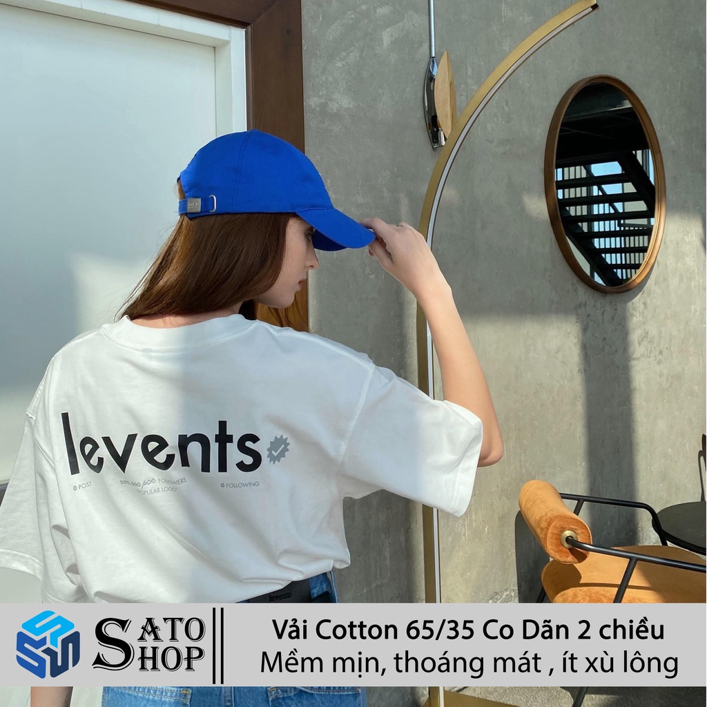 Áo LEVENTS Popular Tee Basic Logo Nam Nữ, Lvs Thun Local Brand Levent Tay Lỡ Form Rộng Full Tag Hãng Unisex SATO SHOP | BigBuy360 - bigbuy360.vn