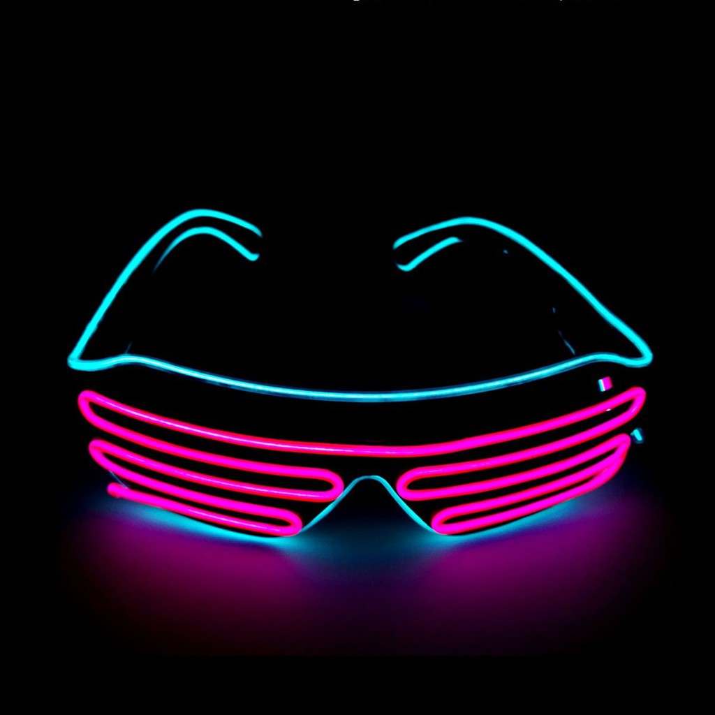 MẮT KÍNH ĐÈN PHÁT SÁNG NEON (LED GLASSES - EL WIRE) - MÀU NGẪU NHIÊN