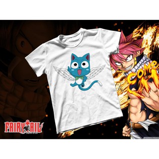 Áo thun Cotton Unisex - Anime - Fairy tail - Happy