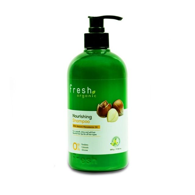 Bộ Dầu Gội Xả Fresh Organic - Maccadamia Oil Giảm Gàu Sau 7 Ngày Sử Dụng(Dầu Gội 500gr + Dầu Xả 180gr)