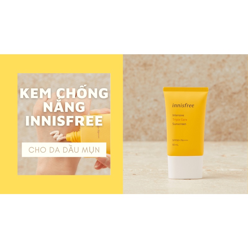 Kem Chống Nắng Innisfree SPF50+ PA++++ 50ml (Mẫu mới)