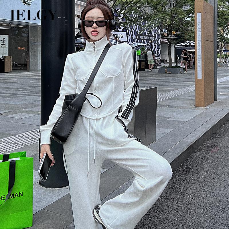 IELGY    Bộ Đồ Thể Thao Mỏng Dáng Rộng Thời Trang Hàn Quốc Cho Nữ