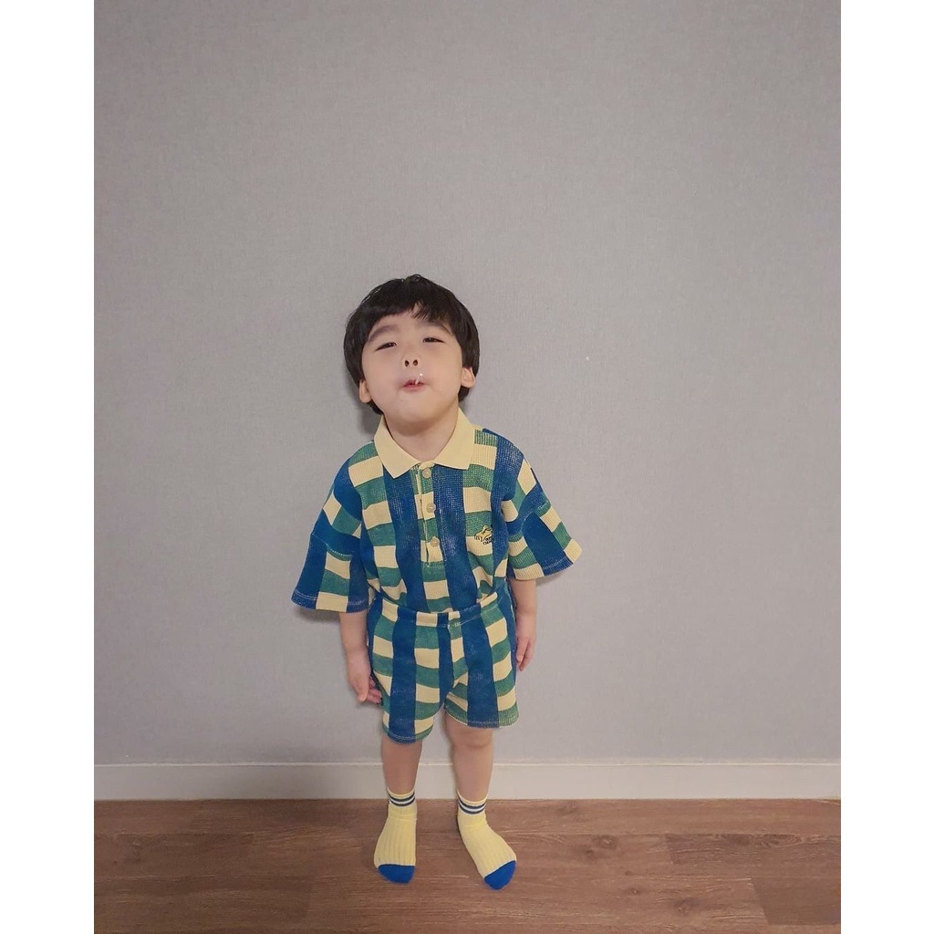 Bộ Áo Thun Tay Ngắn Và Quần Short Thời Trang Mùa Hè Dễ Thương Dành Cho Bé Trai Và Bé Gái