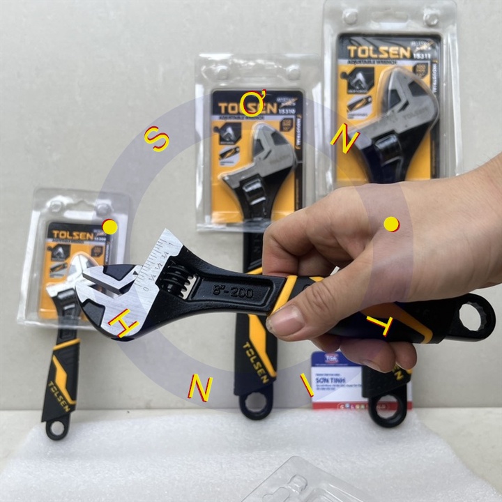 Mỏ lếch cán nhựa đen Tolsen 6 - 12” 15308 | 15309 | 15310 | 15311