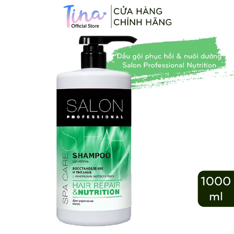 Dầu Gội SALON PROFESSIONAL Phục Hồi Và Nuôi Dưỡng Tóc 1000ml - TN074