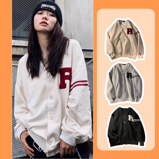 Áo khoác Cardigan cho nữ, Áo carrdigan len dệt kim nữ chữ cái cao cấp  - AC-B02