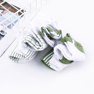 Set 5 tất vớ basic xanh lá hè thoáng mát