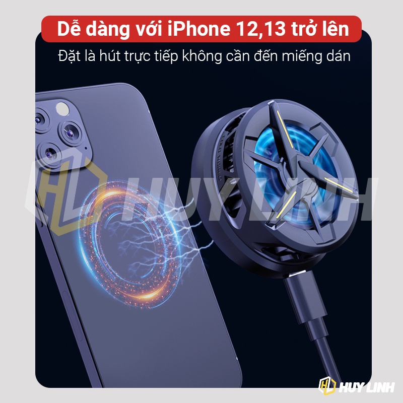 [Mã ELHA22 giảm 5% đơn 300K] Sò lạnh từ tính Memo CX01 có hỗ trợ Magsafe - Dùng được trên điện thoại và máy tính bảng