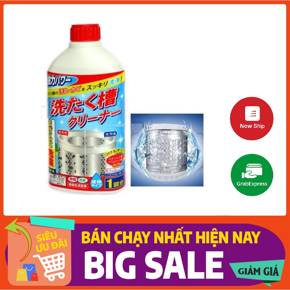 Chai nước tẩy lồng máy giặt 400ml