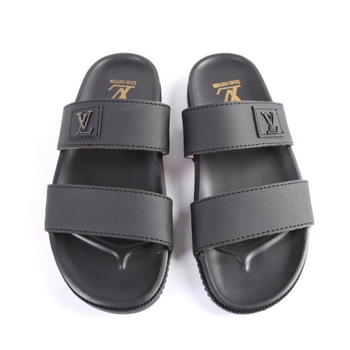 Dép nam 2 quai ngang, Dép da xịn loại tốt