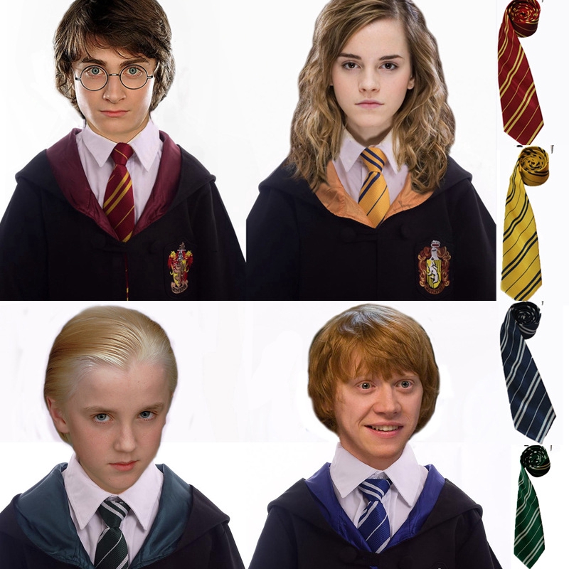 Cà Vạt Sọc Đỏ Vàng Phong Cách Phim Harry Potter