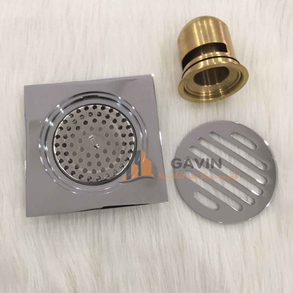 Thoát sàn ngăn mùi hôi và côn trùng 12x12 cm, vừa với các kích thước đường ống