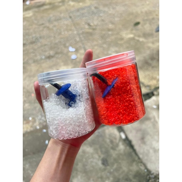 Lọ 4000 dây chun + kẹp mồi câu