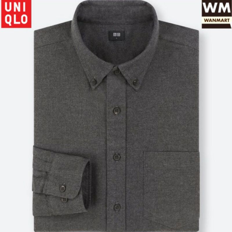 Sơ Mi UNIQLO FLANNEL LONG SLEEVE SHIRT-401838 | BigBuy360 - bigbuy360.vn