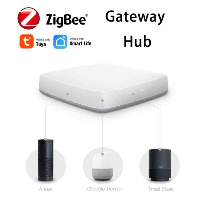 Bộ Điều Khiển Zigbee Tuya,Bộ Điều Khiển Trung Tâm Tuya Zigbee,Hub Zigbee Getway Kết Nối Wifi, Cắm Dây Lan