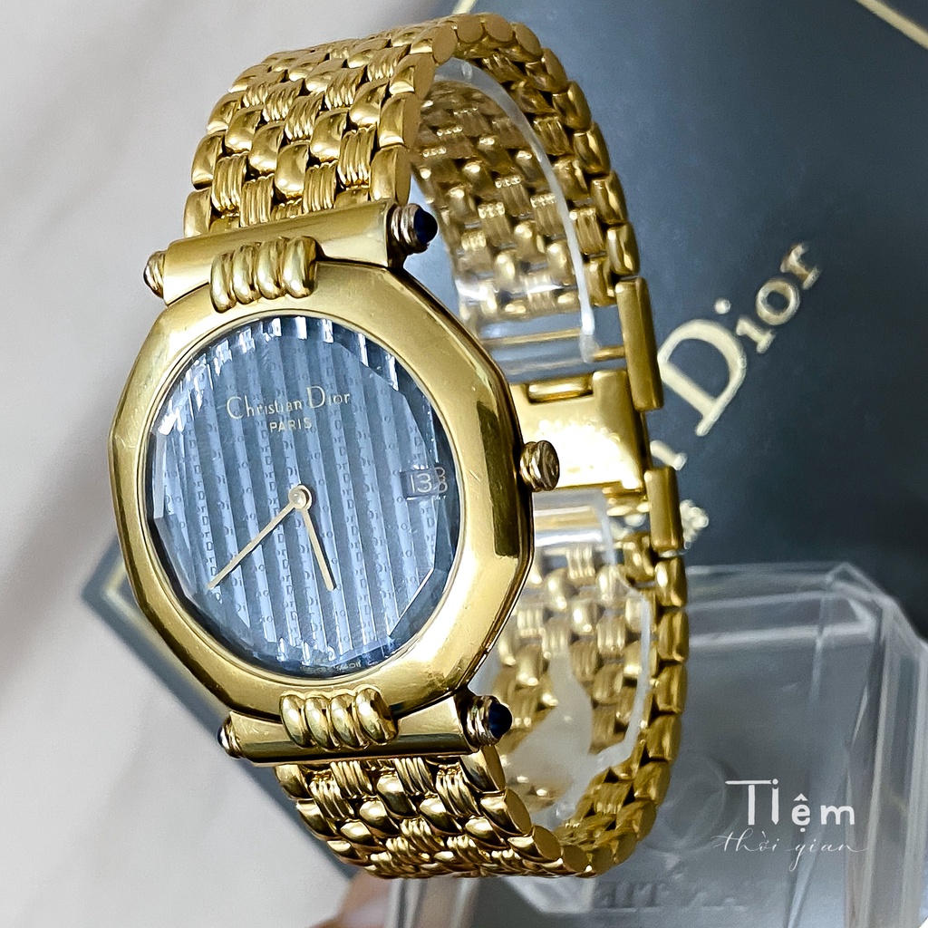 - CHRISTIAN DIOR - NỮ - Đồng hồ USED Thụy Sĩ >>> MỚI 98% SWISS MADE / BỌC VÀNG TOÀN THÂN
