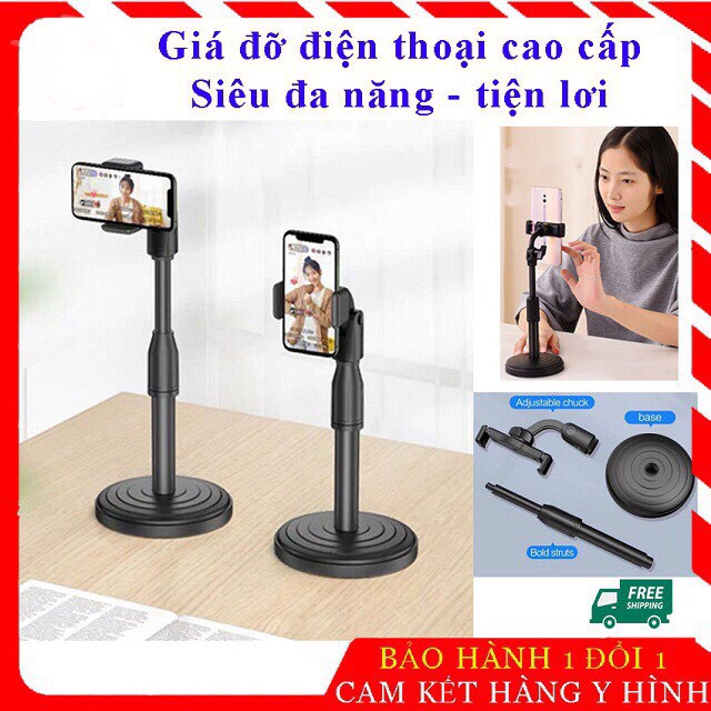 Giá Đỡ Kẹp Điện Thoại Thông Minh Quay 360 Độ Tự Điều Chỉnh Kích Thước Đa Năng Để Bàn Loại 1 Livestream Chụp Ảnh KARPINO