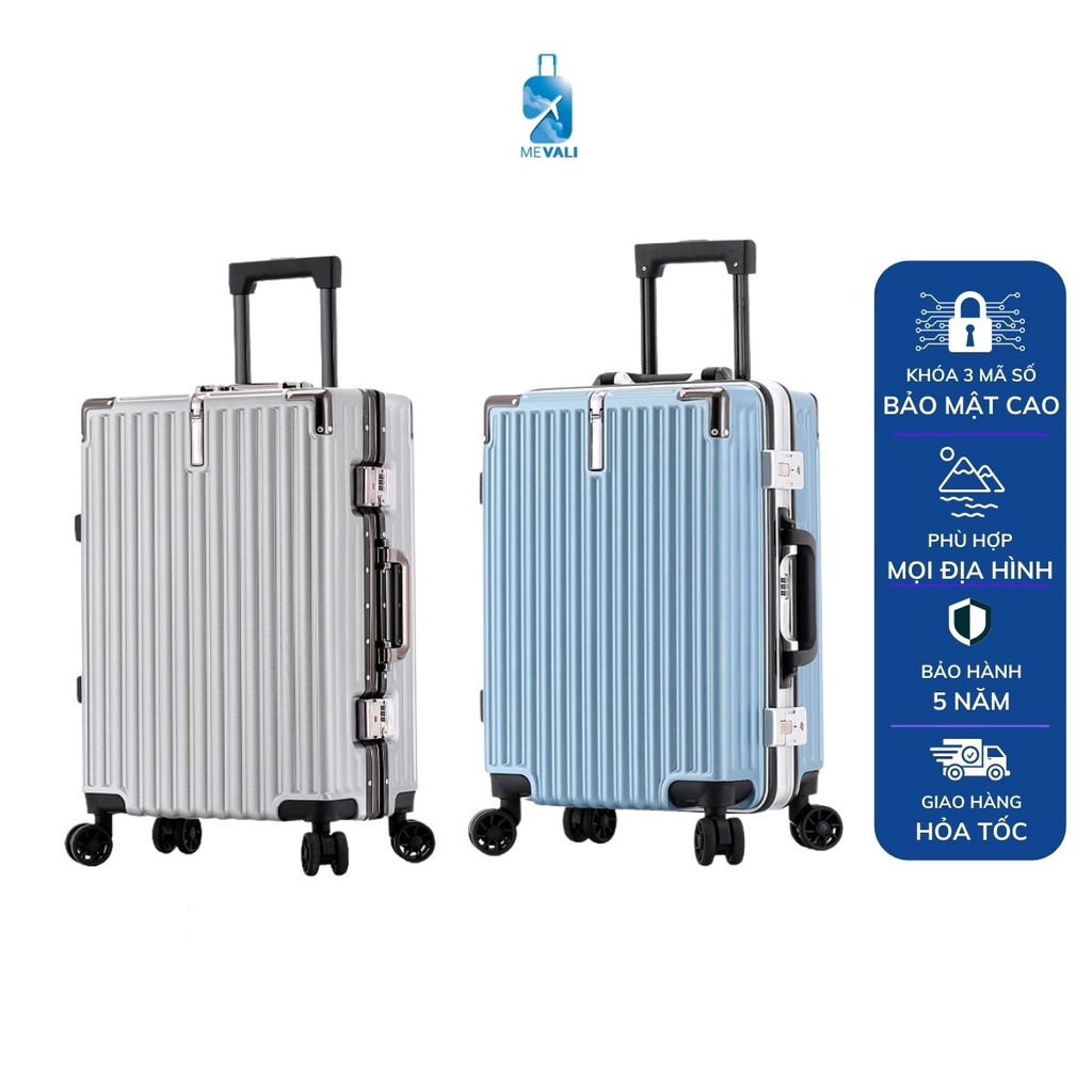 MEVALI 333 vali du lịch vali kéo nhựa ABS được bảo hành 5 năm