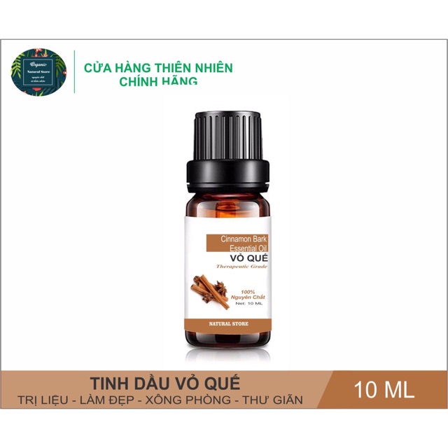 Tinh Dầu Vỏ Quế 10ML Nguyên Chất Organic - Cinnamon Bark Essential Oil