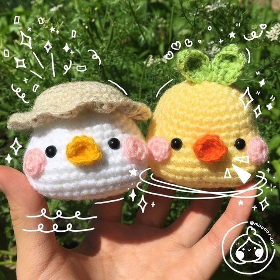 Móc Khóa Len Đầu Vịt