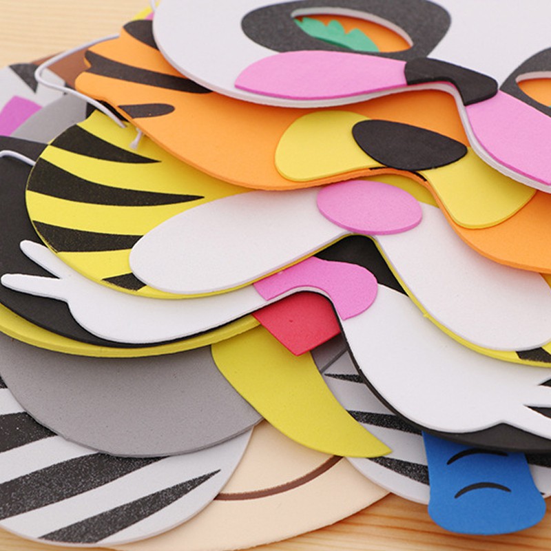 Mặt Nạ Hình Động Vật Hóa Trang Halloween Cho Bé