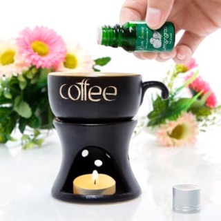 Tách cafe đốt nến+tặng kèm 5 nến