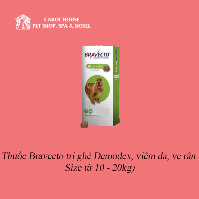 BRAVECTO ngăn ngừa viêm da và g.hẻ DEMODEX hiệu quả
