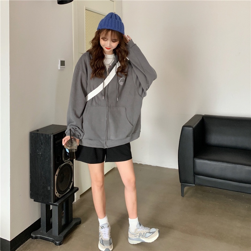 Áo Hoodie Dáng Rộng Thời Trang Cá Tính Cho Nữ