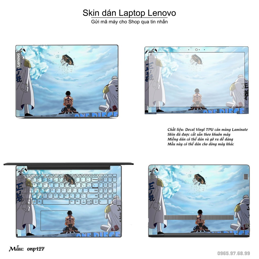 Skin dán Laptop Lenovo in hình One Piece _nhiều mẫu 14 (inbox mã máy cho Shop)