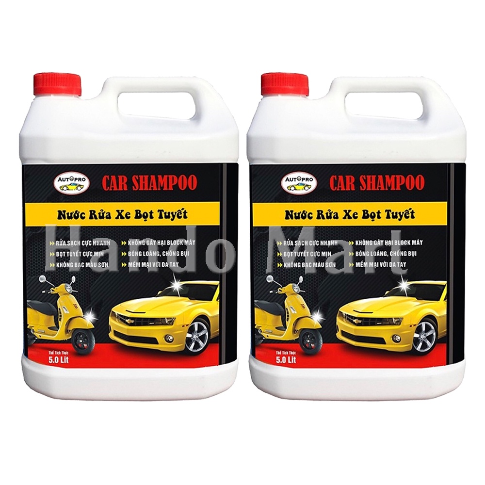 Nước rửa xe bọt tuyết chuyên dụng Car Shampoo 5L cho ô tô, xe máy