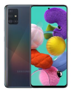 V - điện thoại samsung galaxy a51 - trắng