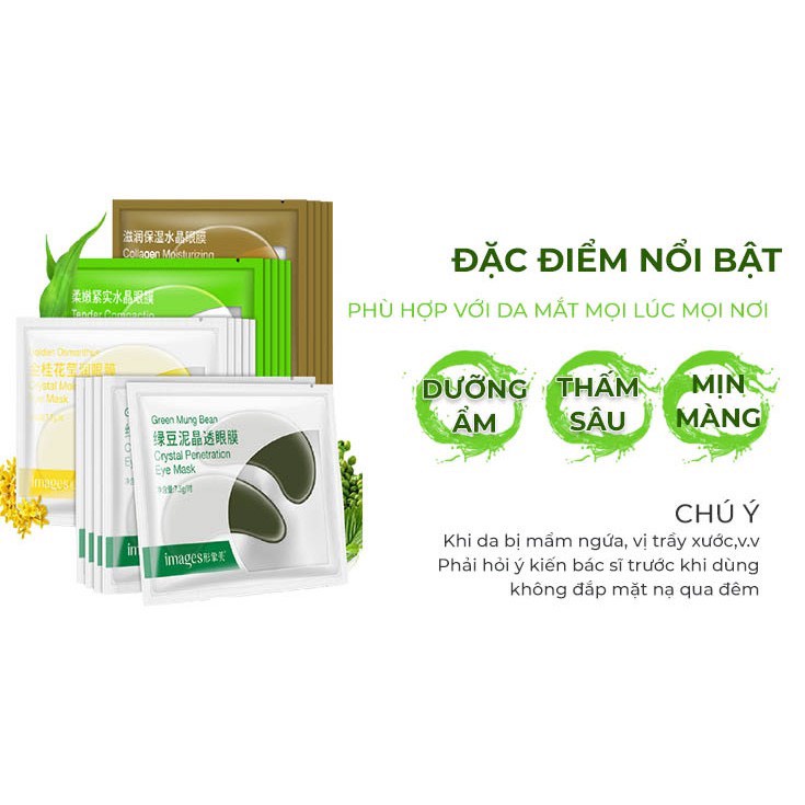 Mặt nạ dưỡng mắt Bioaqua tinh chất ốc sên giảm thâm nếp nhăn và bọng mắt WINKBEAUTY