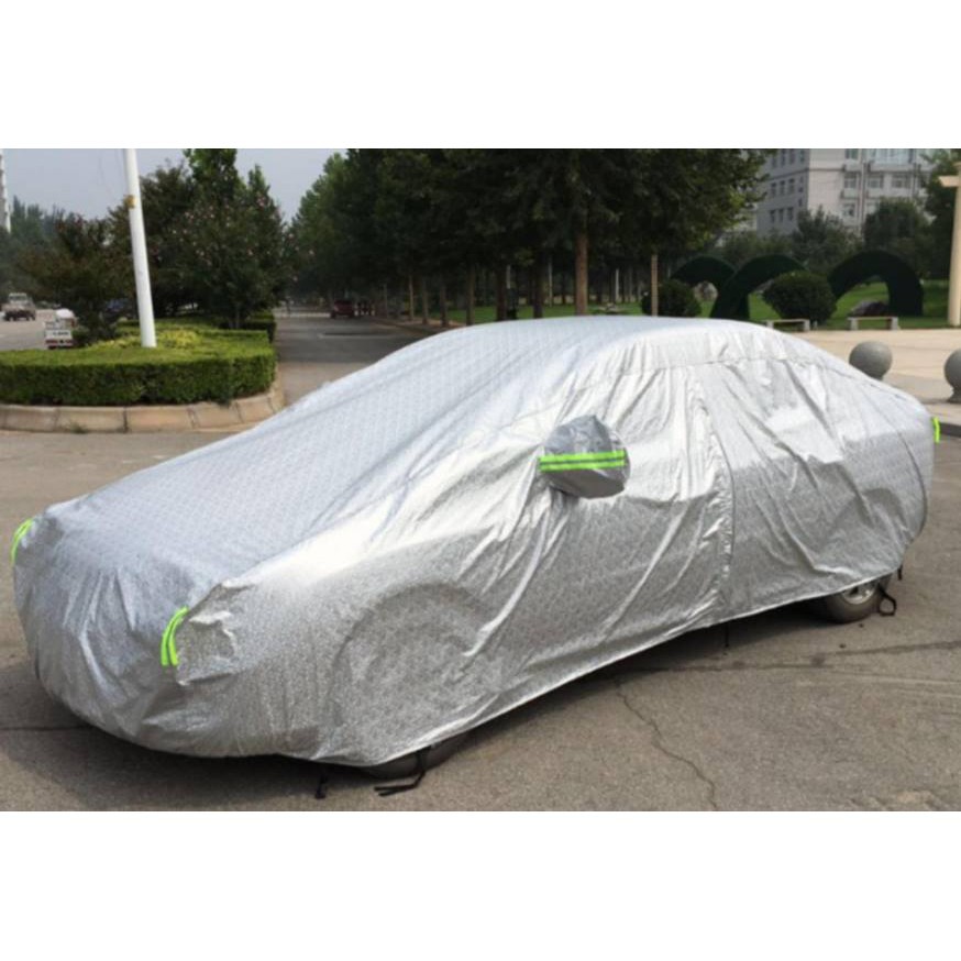 Bạt phủ ô tô, Bạt che xe ô tô 5D phản quang dày dặn chống nắng mưa, đủ các size cho hatcback, sedan, SUV