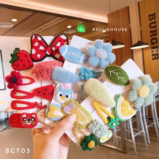 Set 8 cặp tóc style Hàn Quốc cho bé 8CT03