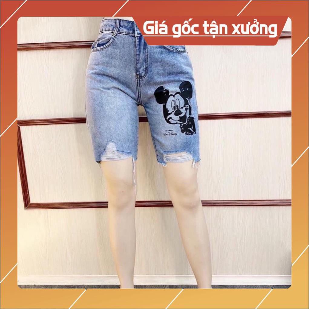 Quần short jean nữ lưng cao 1992 Boutique , quần short nữ cao cấp QQ097
