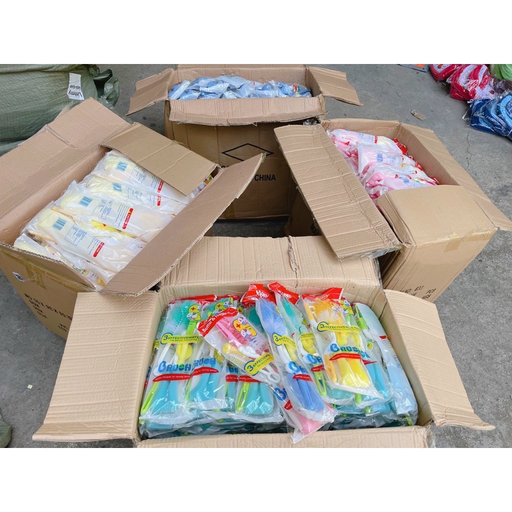 Cọ bình sữa 4 chi tiết cho bé