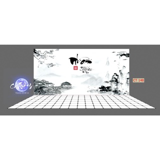 tranh 3d. tranh dán bể cá thủy sinh, bể cá rồng (tranh lưng)
