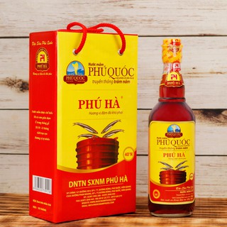 Hộp 2 chai nước mắm Phú Quốc Phú Hà cao cấp 40 độ đạm