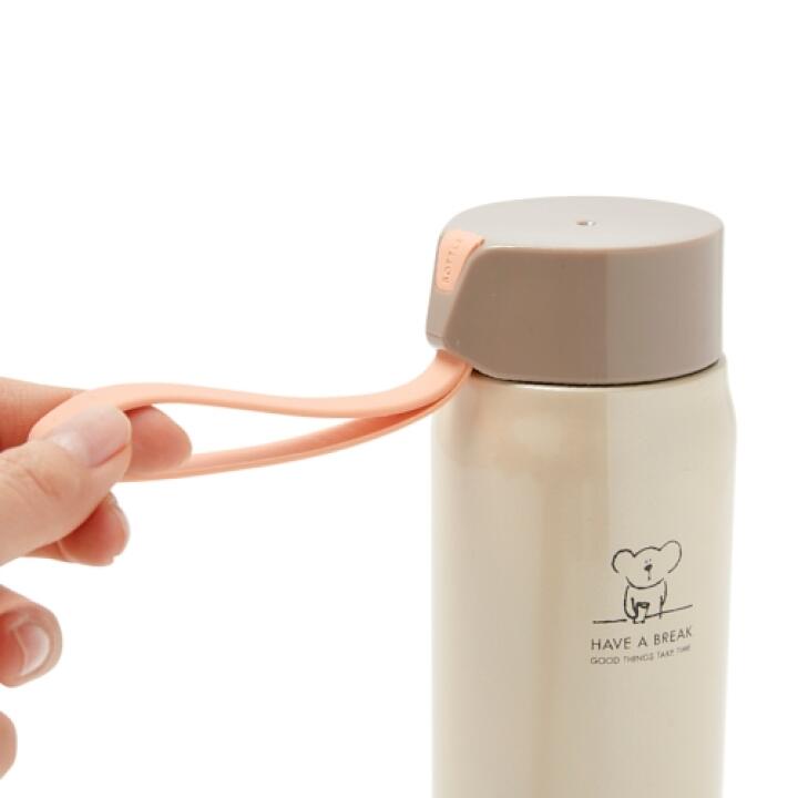 Bình Đựng Nước Tumbler ARTBOX Hàn Quốc Có Dây Đeo Không Gỉ Màu Beige 450ml