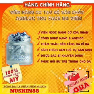 Hũ 60 viên Nuskin Ageloc Tru Face Essence Ultra Chống lão hóa da HÀNG CHÍNH HÃNG