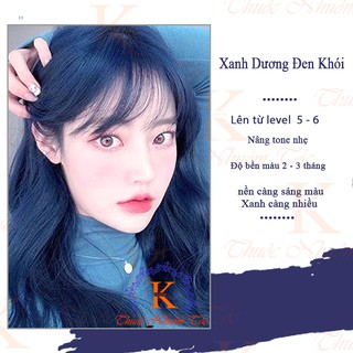 [KHÔNG TẨY] Thuốc nhuộm tóc Xanh dương đen ánh khói Chenglovehairs
